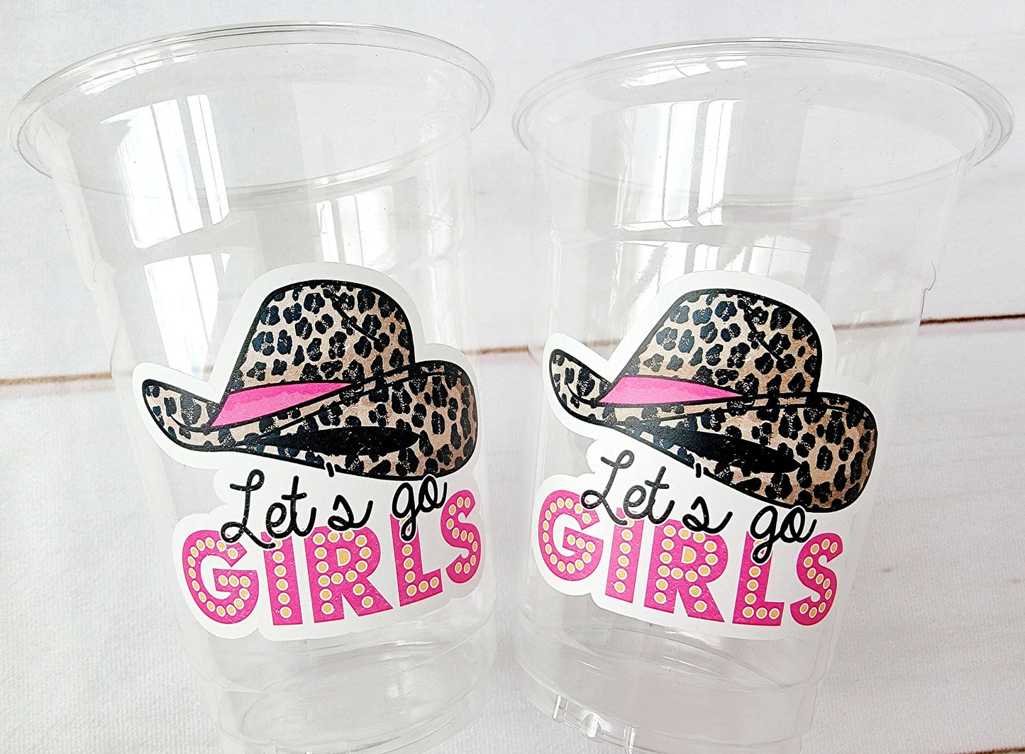 COWGIRL PARTY CUPS - Cowgirl Cups Cowgirl Party Decorations Cowgirl Bachelorette Party Cowgirl Hat Birthday Rodeo Party Cups Let's Go Girls