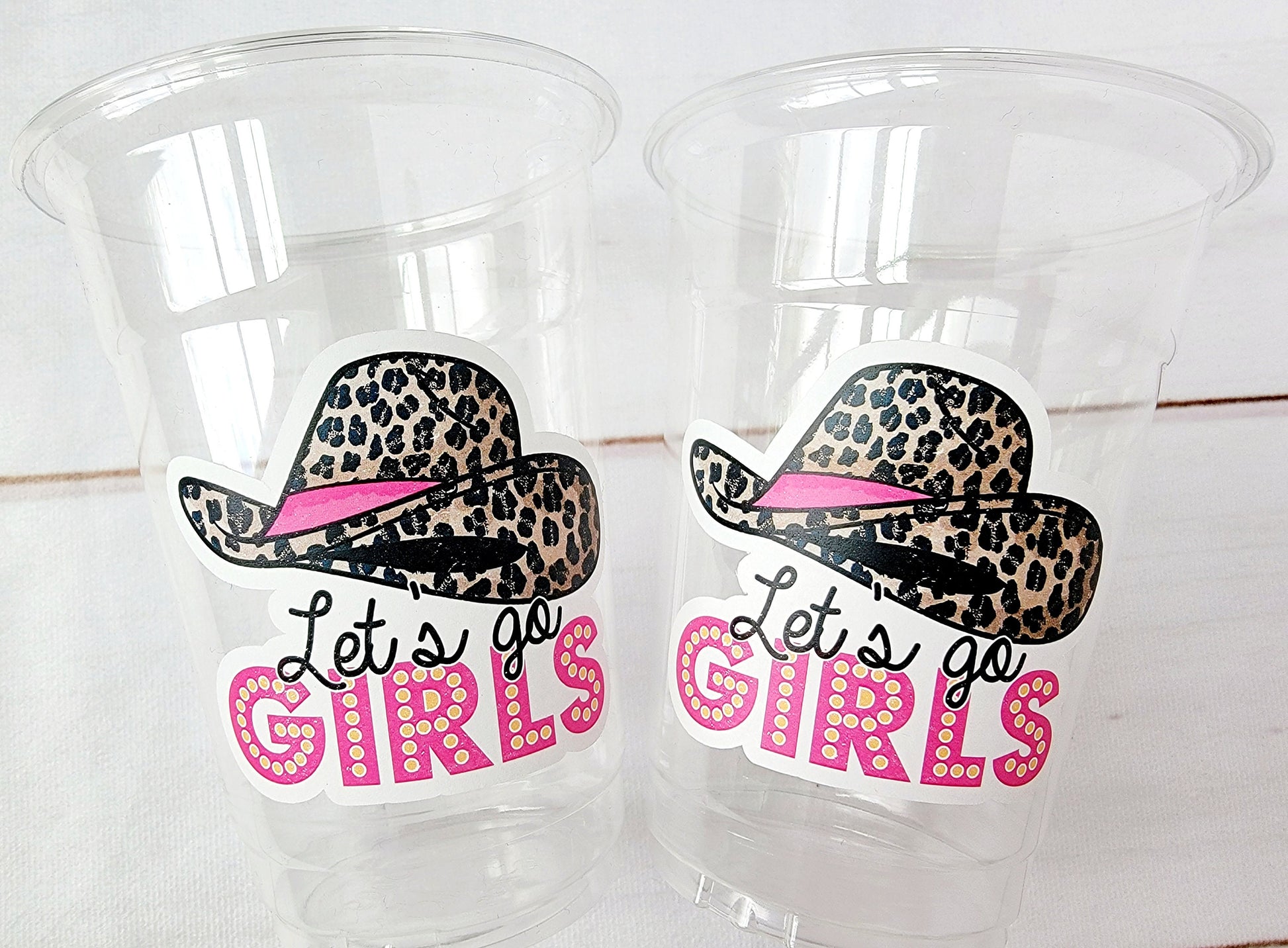 COWGIRL PARTY CUPS - Cowgirl Cups Cowgirl Party Decorations Cowgirl Bachelorette Party Cowgirl Hat Birthday Rodeo Party Cups Let's Go Girls