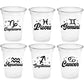 ZODIAC PARTY CUPS - Zodiac Sign Cups Astrology Sign Party Cups Zodiac Party Favors Cups Zodiac Nutrition facts Astrology Cups Horoscope Cups