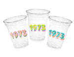 1973 Party Cups - 50th PARTY CUPS 50th Birthday Party 50th Birthday Favors Vintage 1973 Cups 50th Party Decorations 1973 Birthday Party Cups