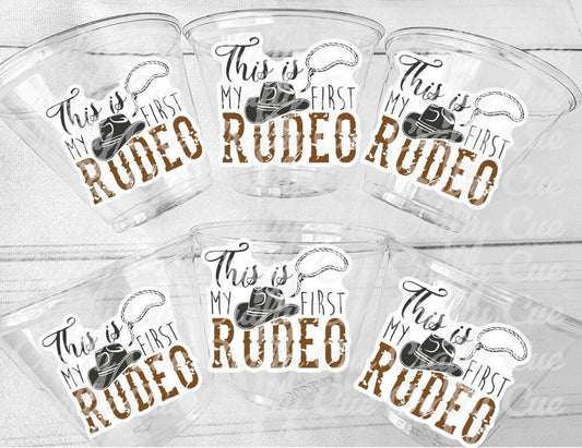 COWBOY PARTY CUPS - My First Rodeo Cowboy Cups First Rodeo Party Favors First Rodeo Party Decorations Cowboy 1st Birthday Decoration Favor