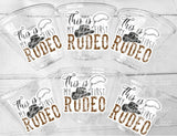 COWBOY PARTY CUPS - My First Rodeo Cowboy Cups First Rodeo Party Favors First Rodeo Party Decorations Cowboy 1st Birthday Decoration Favor