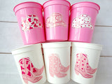 COWGIRL PARTY CUPS - Cowgirl Cups Cowgirl Party Decorations Cowgirl Baby Shower Decorations Baby Sprinkle Cowgirl Boots Birthday Decor Favor