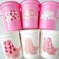 COWGIRL PARTY CUPS - Cowgirl Cups Cowgirl Party Decorations Cowgirl Baby Shower Decorations Baby Sprinkle Cowgirl Boots Birthday Decor Favor