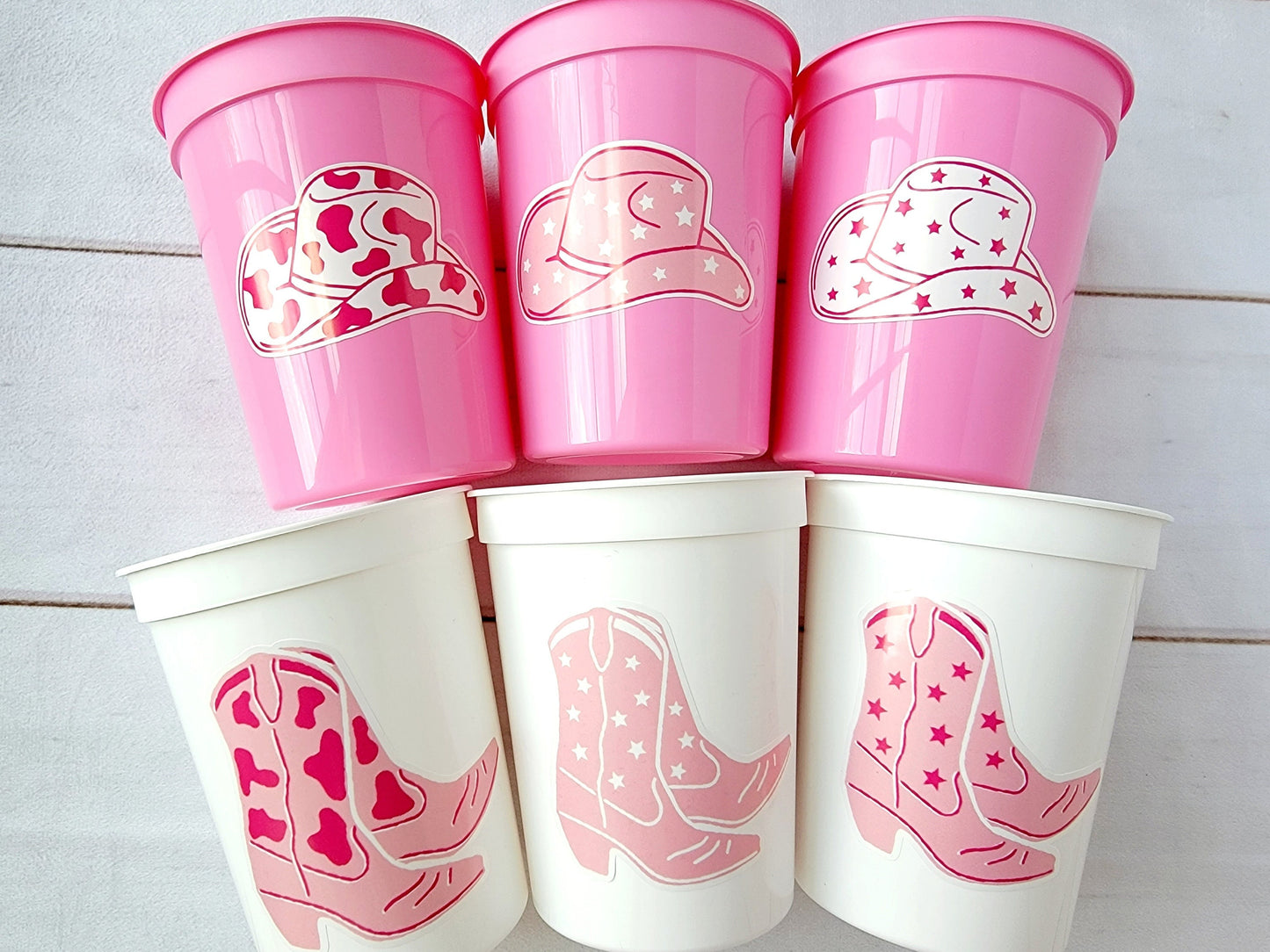 COWGIRL PARTY CUPS - Cowgirl Cups Cowgirl Party Decorations Cowgirl Baby Shower Decorations Baby Sprinkle Cowgirl Boots Birthday Decor Favor