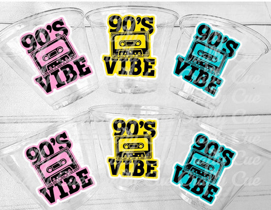 I Love the 90'S PARTY CUPS - 90's Birthday Cups 90's Party Cups 90's Decorations 90's Birthday Party 90's Birthday Party Decorations 90s 80s