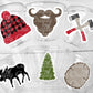 Lumberjack Party Cups Lumberjack First Birthday Lumberjack Party Favors Woodland Party Cups Clipart Red Flannel Cups Lumberjack Decorations