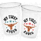 COWBOY PARTY CUPS - My First Rodeo Cowboy Cups First Rodeo Party Favors First Rodeo Party Decorations Cowboy 1st Birthday Decoration Favor