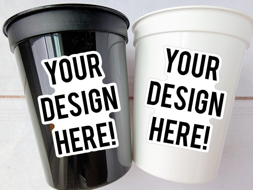 Custom Cups Custom Logo Cups Personalized Party Cups Personalized Birthday Custom Face Cups Custom Face Party Cup Favors Custom Plastic Cups