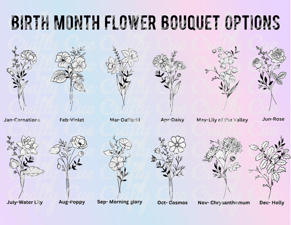 Personalized Birth Flower Cups With Name, Personalized Birth Flower Plastic Cups, Gifts for Her Flower Party Favors Bridesmaid Proposal Cups