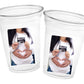Custom Pregnancy Cups Custom Plastic Cups Personalized Maternity Photo Cups Custom Pregnancy Photo Cups Custom Baby Shower Party Cups Favors