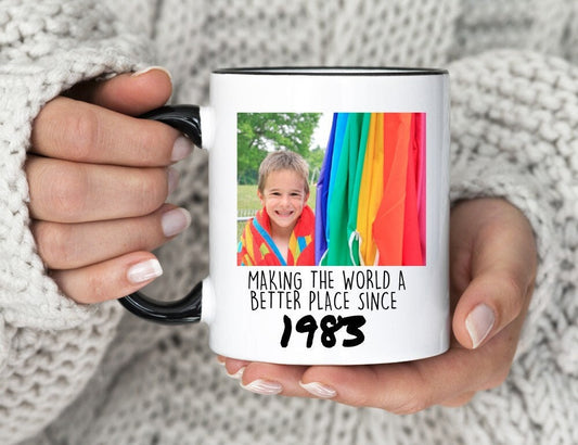 Custom Mug, Personalized Mug, 1983 Birthday Mug Gift, Personalized 1983 Photo Mug 40th Birthday Mug 40th Party Gifts Vintage 1983 Mug Gifts