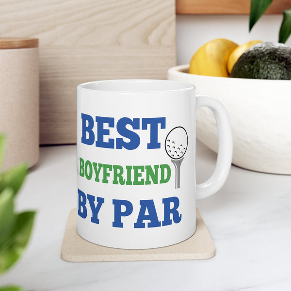 GOLF MUG, Best Boyfriend By Par, Boyfriend Golfer Gift, Golf Gift for Boyfriend, Boyfriend Golf Mug, Boyfriend Golfer Gift, Golfing Mug Golf