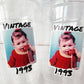 Custom Plastic Cups With Picture Personalized 40th Birthday Cups Vintage 40th Birthday Party Custom Text Custom Face Cups Decorations 1984