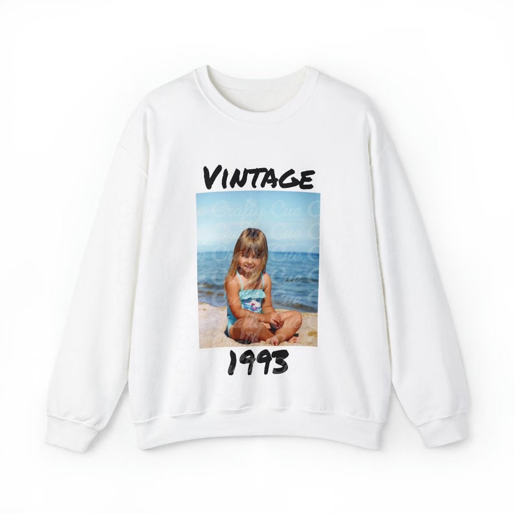 Personalized 1995 Photo Sweatshirt, 1995 Photo Sweater Custom Photo Shirt 1995 Birthday Shirt 1995 Birthday Gift, 30th Birthday Sweatshirt