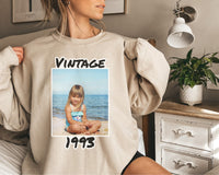 Personalized 1993 Photo Sweatshirt, 1993 Photo Sweater Custom Photo Shirt 1993 Birthday Shirt 1993 Birthday Gift, 30th Birthday Sweatshirt
