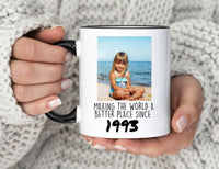 Custom Mug, Personalized Mug, 1993 Birthday Mug Gift, Personalized 1993 Photo Mug 30th Birthday Mug 30th Party Gifts Vintage 1993 Mug Gift