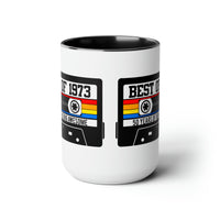 50th BIRTHDAY MUG 50th Party Decorations 50th Party Favors 50th Birthday Gift Cassette Tape Mug Best of 1973 Birthday Vintage 1973 - 15oz