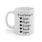 My Heart Belongs to Mug, Personalized Mom Mug with kid names, Mom Mug, Mama Mug Christmas Gift for Mom, Gift for Her, Gift for Him, Grandmom