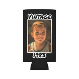 Personalized Can Cooler, 1984 Can Cooler, Custom Picture Can Cooler, Bachelorette Party Favors, Custom Birthday Favor, 40th Favors, Slim Can