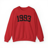 1993 Sweatshirt, 1993 College Style 1993 Year Sweatshirt, 1993 Birthday Shirt, 1993 Birthday Gift, 30th Birthday Sweatshirt, Gift for Her