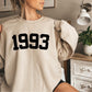 1993 Sweatshirt, 1993 College Style 1993 Year Sweatshirt, 1993 Birthday Shirt, 1993 Birthday Gift, 30th Birthday Sweatshirt, Gift for Her