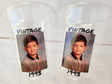 Custom Plastic Party Cups Personalized Party Cups Personalized 30th Birthday Cups Vintage 30th Cups 1994 Custom Face Party Cups Decorations
