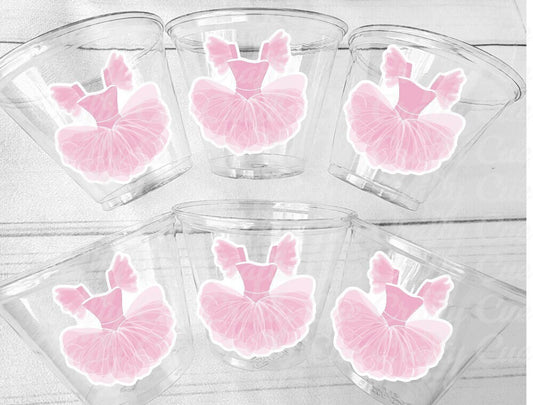BALLET PARTY CUPS - Ballerina Party Cups Ballet Birthday Party Ballet Party Decorations Ballerina 1st Birthday Ballerina Party Baby Shower