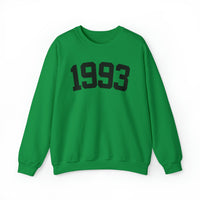 1993 Sweatshirt, 1993 College Style 1993 Year Sweatshirt, 1993 Birthday Shirt, 1993 Birthday Gift, 30th Birthday Sweatshirt, Gift for Her