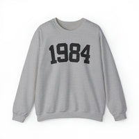 1984 Sweatshirt, 1984 College Style 1984 Year Sweatshirt, 1984 Birthday Shirt, 1984 Birthday Gift, 40th Birthday Sweatshirt, Gift for Her