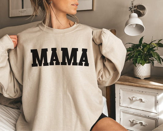 Mama Sweatshirt, Mom Sweatshirt, Mama Shirt, Minimalist Mama Sweater, Mom Christmas Gift, Gift for Her, Mama Sweater Gift, Gift for Moms