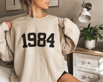 1984 Sweatshirt, 1984 College Style 1984 Year Sweatshirt, 1984 Birthday Shirt, 1984 Birthday Gift, 40th Birthday Sweatshirt, Gift for Her
