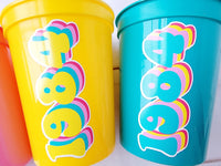 40th PARTY CUPS - Best of 1983 40th Birthday Party 40th Birthday Favors Vintate 1983 40th Party Decorations 1983 Birthday 80's Party Cups