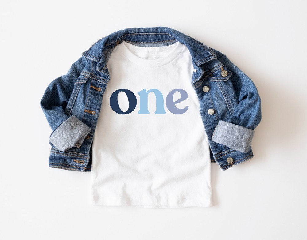 One Birthday Shirt, Modern First Birthday Shirt, Baby 1st Shirt, One Kids Tee, Minimalist Kids Shirt, First Birthday Shirt, One Baby Tshirt