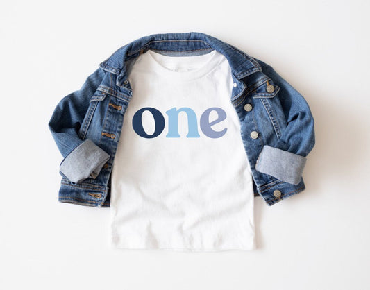 One Birthday Shirt, Modern First Birthday Shirt, Baby 1st Shirt, One Kids Tee, Minimalist Kids Shirt, First Birthday Shirt, One Baby Tshirt