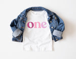 One Birthday Shirt, Modern First Birthday Shirt, Baby 1st Shirt, One Kids Tee, Minimalist Kids Shirt, First Birthday Shirt, One Baby Tshirt