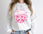 Disco Cowgirl Sweatshirt, Let's Go Girls Shirt, Disco Ball Shirt, Howdy Shirt, Cowboy Shirt, Cowgirl Bachelorette, Western, Howdy, Country