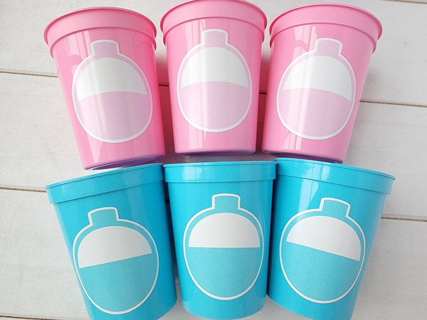 GENDER REVEAL FISHING Party Cups - Fishing Bobbers Fishing Baby Shower Fishing Favors Fishing Decorations Fishing Birthday Fishing Party