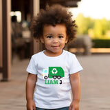 CUSTOM NAME Garbage Truck Shirt, Personalized Garbage Truck Birthday Shirt, Toddler Truck Shirt, Trash Truck, Recycle Shirt,Garbage Truck