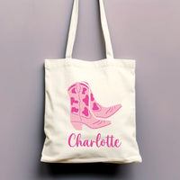 Personalized Name Tote, Bridesmaid Tote, Bridesmaids Totes, Cowgirl Bachelorette Gifts, Cowgirl Bachelorette Tote Bags, Bridesmaid Gift Tote