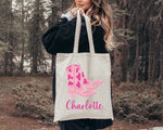Personalized Name Tote, Bridesmaid Tote, Bridesmaids Totes, Cowgirl Bachelorette Gifts, Cowgirl Bachelorette Tote Bags, Bridesmaid Gift Tote