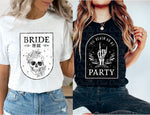 Bride or Die Shirt, Bride or Die Bachelorette Party Shirts, Til Death Do us Party, Funny Bridal Party Shirts, Halloween Bachelorette Shirts