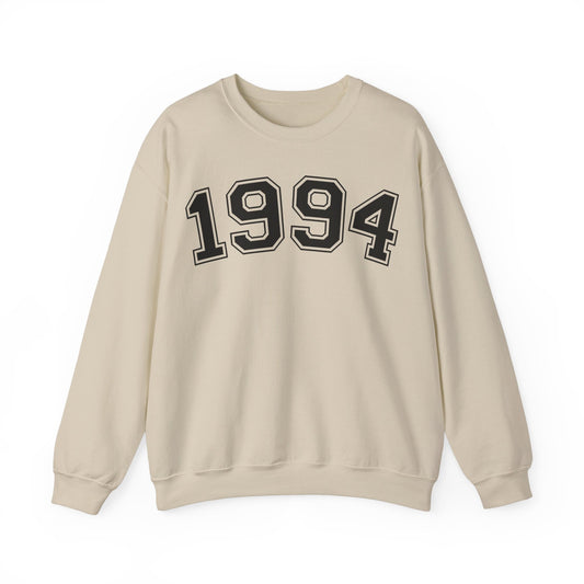 1994 Sweatshirt, 1994 College Style 1994 Year Sweatshirt, 1994 Birthday Shirt, 1994 Birthday Gift, 40th Birthday Sweatshirt, Gift for Her