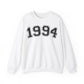 1994 Sweatshirt, 1994 College Style 1994 Year Sweatshirt, 1994 Birthday Shirt, 1994 Birthday Gift, 40th Birthday Sweatshirt, Gift for Her
