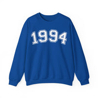 1994 Sweatshirt, 1994 College Style 1994 Year Sweatshirt, 1994 Birthday Shirt, 1994 Birthday Gift, 40th Birthday Sweatshirt, Gift for Her
