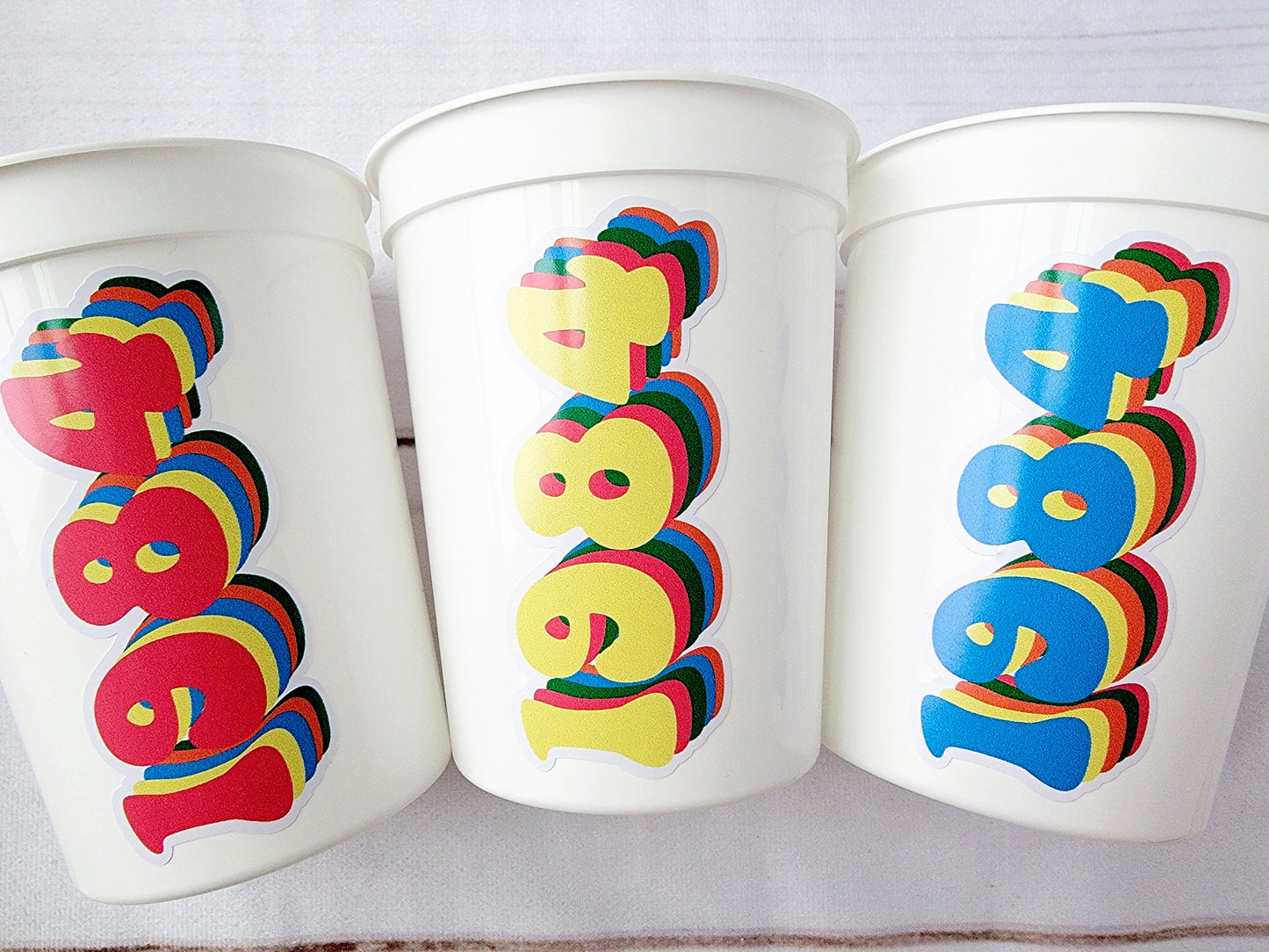 40th PARTY CUPS - Best of 1985 40th Birthday Party 40th Birthday Favors Vintage 1985 40th Party Decorations 1985 Birthday 80's Party Cups