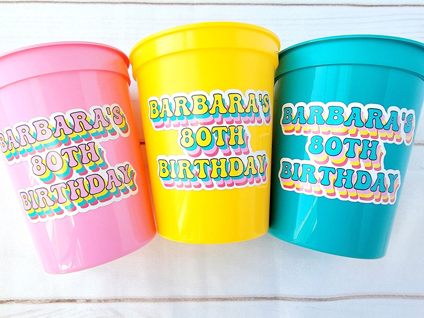 Custom 40th Birthday Party Cups, Custom 30th, Personalized 40th, Personalized 30th Personalized Party Cups Custom Birthday Cups Party Favors