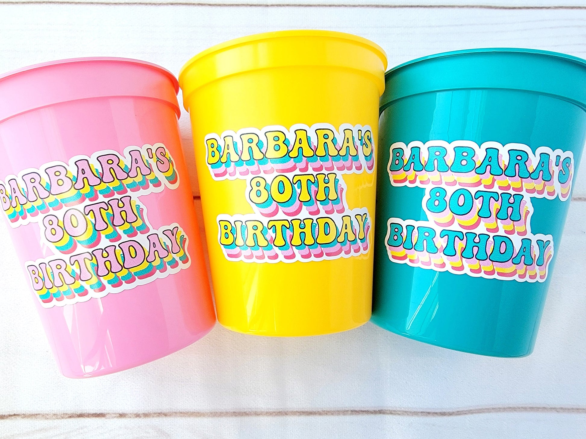 Custom 40th Birthday Party Cups, Custom 30th, Personalized 40th, Personalized 30th Personalized Party Cups Custom Birthday Cups Party Favors