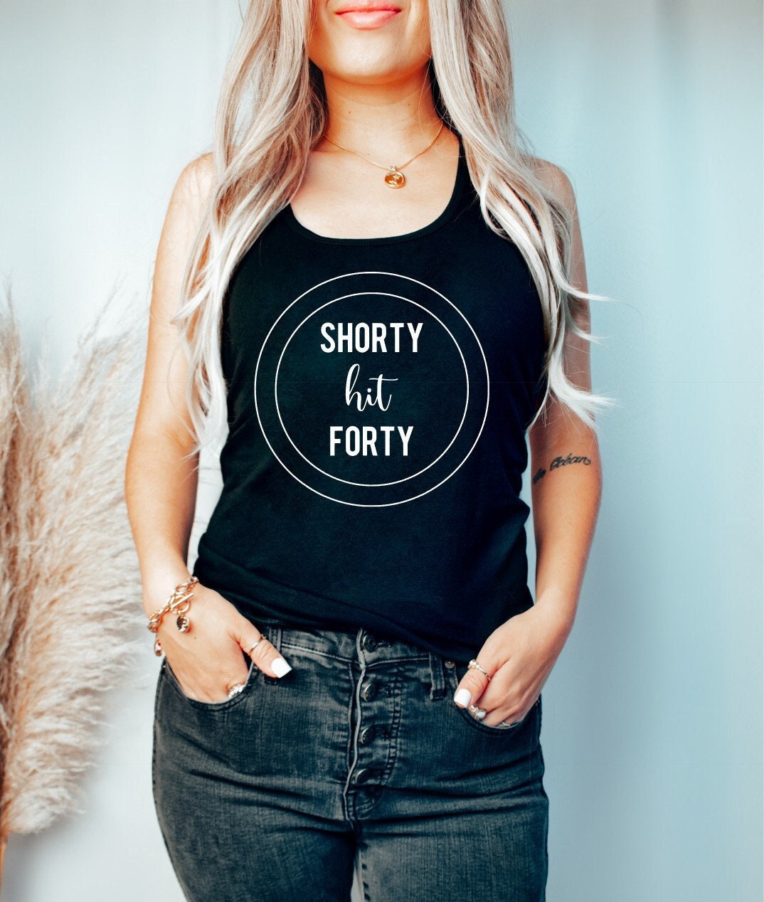 Shorty hit 40 shirt Tank Top, 40th birthday shirt, 1984 birthday shirt, 1984 tshirt, 1984 t-shirt, 40th birthday shirt Tank Top