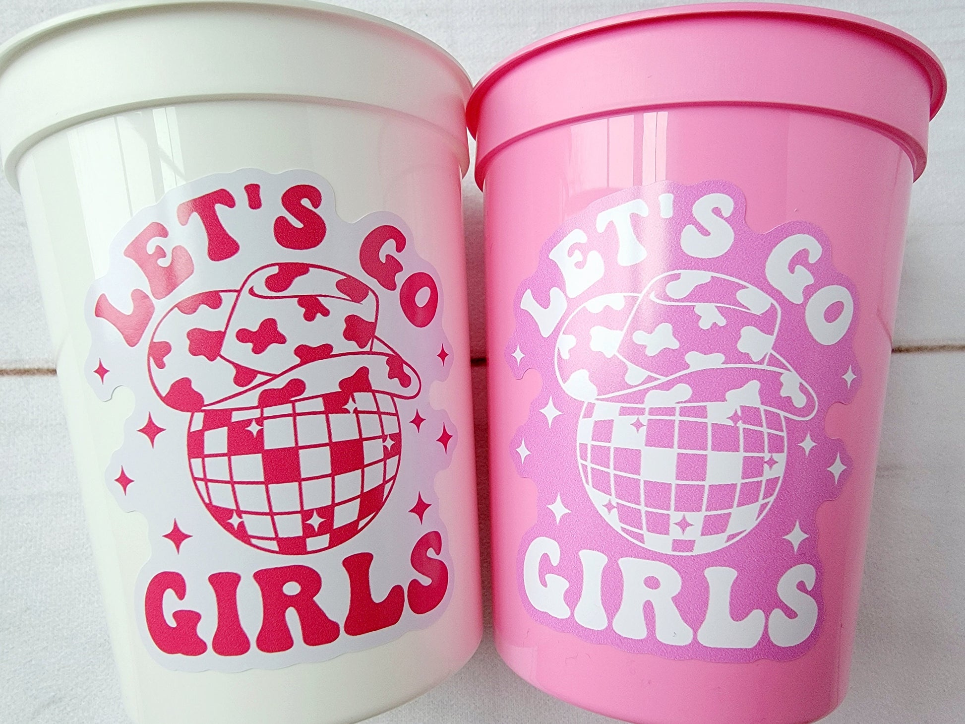 DISCO COWGIRL PARTY Cups -Cowgirl Cups Cowgirl Party Decorations Cowgirl Bachelorette Party Cowgirl Hat Birthday Rodeo Party Cups Disco Ball